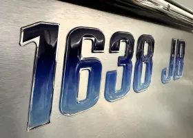 B072klgk41-sleek 3d Lettering Boat Registration Decals Domed Numbers Sleek Blue Shade