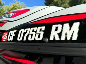 Marine-xtr100 3d Lettering Custom Boat Registration Numbers And Marine Grade Raised Decals 3 Inch White / Chrome