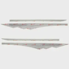 167465-02-60 3m Tracker Boat Graphic Hull Decal 370398 370399 Green Black Set Of 4