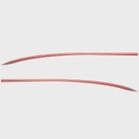167466-01-60 3m Tracker Boat Graphic Hull Decal 370408 370409 Red Silver Set Of 2