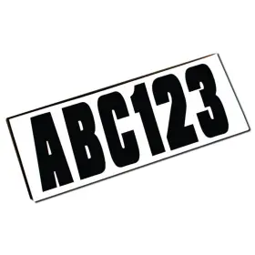 A7j-141427 Attwood Marine Black 148pc 4 Each Letter And Number With 12 Dashes 3 Inch Length Body Graphics