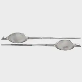 084288 Avalon Pontoons Boat Raised Side Decals Chrome Stickers Set Of 2