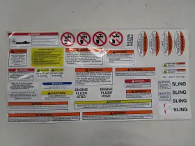753710b Aviara Av40 Sheet Set Of Warning / Caution Decal Labels Marine Boat