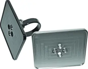 Axia Alloys 814628021213 Modregplt-bk Registration Sticker Mounting Plate - Black