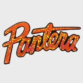33135 Bass Cat Boat Brand Decal Holographic Orange Pantera Sticker