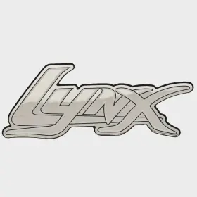 33210 Bass Cat Boats Boat Raised Decal Sticker Lynx Silver Black