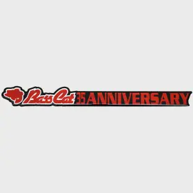7340035 Bass Cat Pn Boat Brand Decal 35th Anniversary Logo Sticker