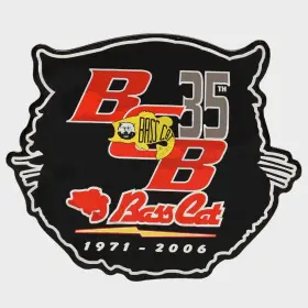7304106 Basscat Pn Boat Raised Brand Decal 35th Anniversary Sticker