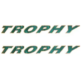 1035988 Bayliner Boats Pn Boat Brand Decals Trophy 44 X 4 14 Inch Gold Green Pair