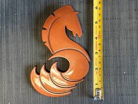Beneteau 181961 Chrome Bronze Seahorse Decal