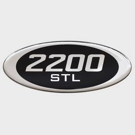 Blue Wave Boats 1093-162240-01 2200 Stl Boat Raised Decal Silver / Black