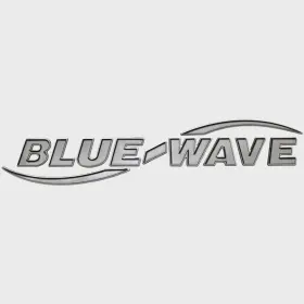 2030-0002 Blue Wave Boats 143998-01 Boat Raised Hull Decal Silver/gray Logo Sticker