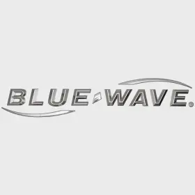 2030-0010 Blue Wave Boats 162176-01 Boat Raised Hull Decal Silver Logo Sticker