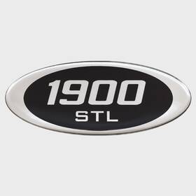 Blue Wave Boats 162239-01 1900 Stl Boat Raised Decal Silver / Black