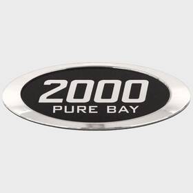 Blue Wave Boats 162318-01 2000 Pure Bay Boat Raised Decal Silver / Black
