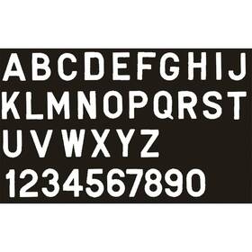 Boating Accessories Scp-3gwe New 3 Inch Gothic Letters And Numbers Seachoice 74551 E White