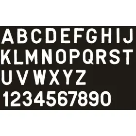 Scp-3gwe Boating Accessories New 3 Inch Gothic Letters And Numbers Seachoice 74551 E White