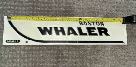 154940 Boston Whaler 145022 White Original Raised Vinyl Decal Approx 19 Inch X 4 Part #154940 P
