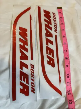 Bw28r Boston Whaler Vinyl Decal Sticker Boat Outboard Motor Marine Grade 12.5 Inch