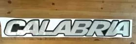 1061463 Calabria Boat Rear Decal Silver Black 42 X 6 Inch River Water Resistant