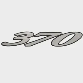 V1944100 Chaparral Cruisers 370 Express Grey / Silver Model Decal Marine Boat