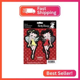 Chroma 025057 Graphics Betty Boop Devil/angel Stick Onz Decal 1 Pack Red/yello