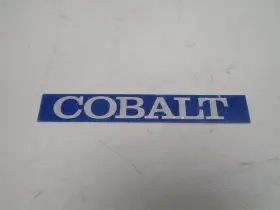 450071 Cobalt Blue Aluminium 4 3/4 Inch L X H Logo Decal Plaque Marine Boat