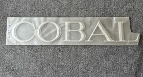 623507 Cobalt Boat Raised Decal Emblems Chrome No T Oem New