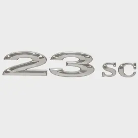 159561-01 Cobalt Boats Boat Raised Model Decal Sticker 453096 23sc Silver Emblem