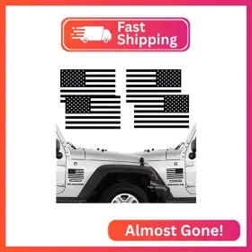 Cycs100x Creatrill Reflective Subdued American Flag Stickers 2 Pairs Bundle 3 Inch X 5 Tactical Milita