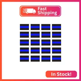 Cycs104x Creatrill Reflective Blue Lives Matter License Plate Sticker - Pack Of 20 Vinyl Decal Co