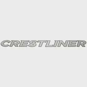 032676-01 Crestliner Avery Dennison Boat Brand Decal Silver Sticker