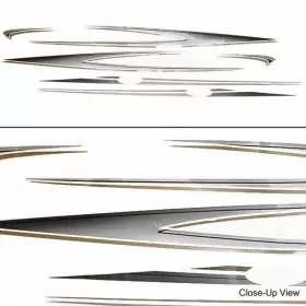 1869199 Crestliner Boats Port/stbd Graphic 4 Piece Boat Decal Set