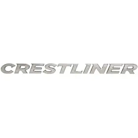 2111285 Crestliner Boats Boat Raised Decal Silver Chromax 32 Inch