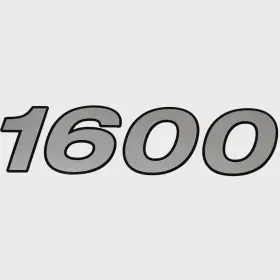 2201453 Crestliner Boats Boat Decal Sticker 1600 Metallic Silver
