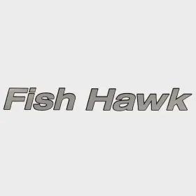 2201468 Crestliner Boats Boat Model Decal Fish Hawk Silver Black Sticker