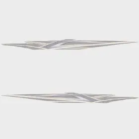2217040 Crestliner Boats Boat Graphic Decals Pt20 Blue Black Gray Set Of 2