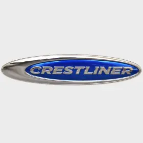 U28681-01 Crestliner Boats Boat Raised Emblem Decal 2073169 Sticker 5 1/2 Inch Blue