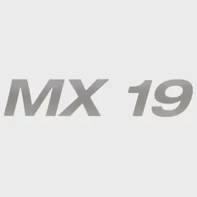 U38658-01 Crestliner Boats Boat Model Decal 2350068 Mx 19 Metallic Silver Sticker