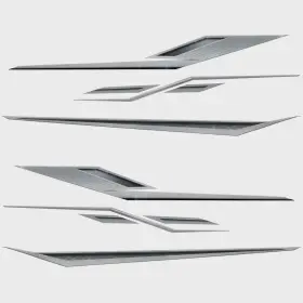U36626-01 Crestliner Boat Graphic Decal Set 2317208 Super Hawk Sticker