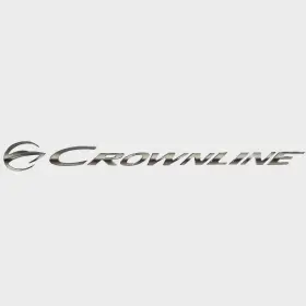 153976-01 Crownline Boats Boat Raised Decal 44512 Emblem Multi-tone Gray Gradient