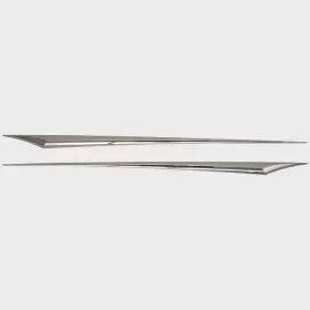 140135-01 Cruisers Yachts Boat Raised Hull Spear Decals Silver Stickers 2 Pc
