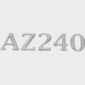 9000-110331 Cruisers Yachts Boat Raised Decal Sticker 100092 Az240 Silver