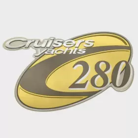 V1807900 Cruisers Yachts Boat Raised Emblem Decal 280 Logo Sticker