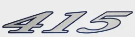 V2042500 Cruisers Yachts 415 Decal Silver / Blue 13 Inch X 2 3/8 Marine Boat