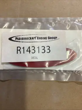 R143133 Crusader Genuine #r143133 Decal - Inch 8.1 Mpi Red Oval Shape