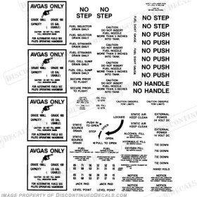 A-bc-55-58 Discontinued Decals Fits Beechcraft Baron 55/58 Exterior Decal Kit - Black