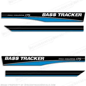 B-bt-175-b Discontinued Decals Fits Bass Tracker Pro Crappie 175 - Blue