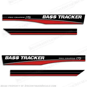B-bt-175-r Discontinued Decals Fits Bass Tracker Pro Crappie 175 - Red