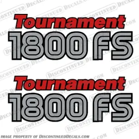 B-bt-1800-fs Discontinued Decals Fits Bass Tracker Inch Tournament 1800 Fs Set Of 2